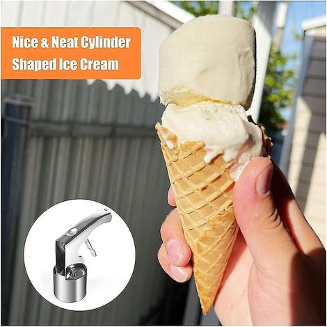 Eiskugelportionierer mit Auslöser – Eiscremezubehör – Zylindrischer Portionierer mit großem Fassungsvermögen