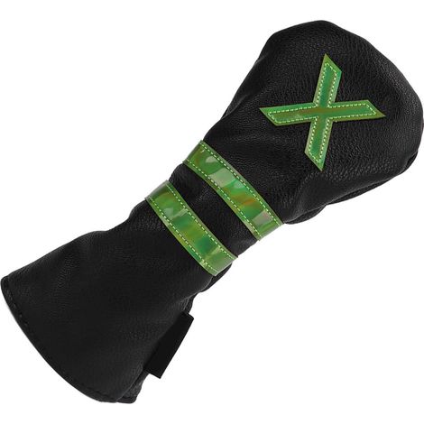 Couvre-têtes de golf imperméables en PU, intérieur en peluche épaisse et résistante, noir (1/5)