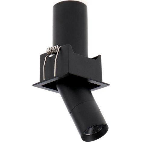 IluminaShop - Foco LED Orientable Mini Black Tube Square 5W CCT IP20  3000+4000+6000 (1/2)