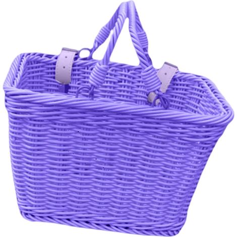 Panier de rangement durable tissé à la main pour vélo pour enfant, accessoire de vélo pour sortie en famille (1/5)