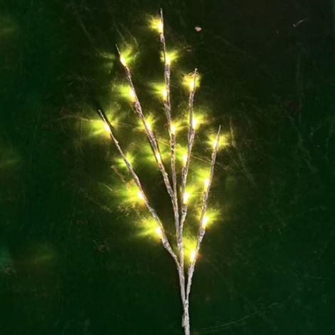 Guirlande lumineuse LED simulant des branches de rotin, guirlande lumineuse pour la décoration de la chambre à coucher, guirlande multicolore synchronisée (1/5)