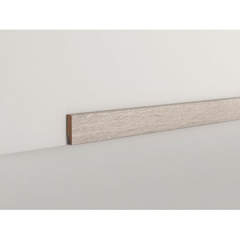 Classen Clip-Fußleiste 240 cm 58 x 19 mm Tundra Eiche hellgrau Clip-Fußleiste