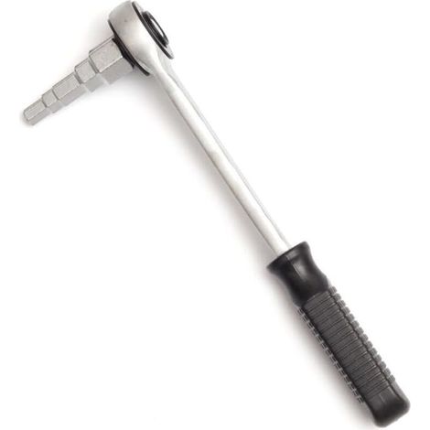 Clé à Cliquet Étagée 10-21 mm, 5 Tailles Différentes, Clé de Radiateur 1/2 Pouce Carrée, Outil à Main Multi-Usage Pour Valves