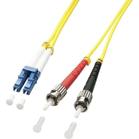 LINDY 47460 fibre optique FO Câble de raccordement [1x LC mâle - 1x ST mâle] 9/125 µ Singlemode OS2 1.00 m (1/4)
