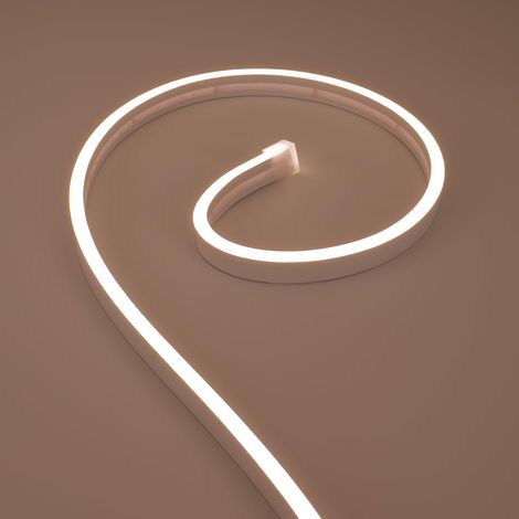 24V Ruban LED Neon Blanc Chaud 5M IP67 Exterieur Etanche 6X12MM, 3000K Bande Lumineuse Flexible Découpable, Ruban LED pour Chambre, Cuisine (Pas d'alimentation) (1/5)