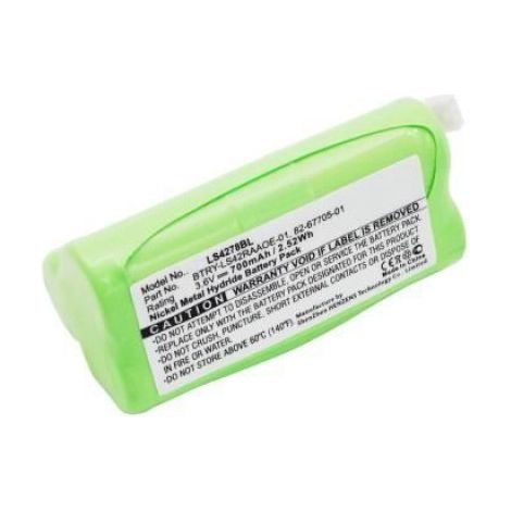 2.5WH SYMBOL SCANNER BATTERY NI-MH 3.6V 700MAH GREEN, DS6878, DS6878-S