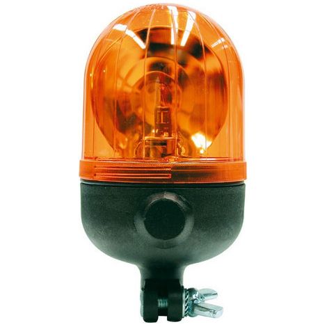Maxter – Gyrophare MICROROT tige rigide 12 V – Effet tournant – Hauteur 204 mm – Diamètre 110 mm – Ampoules fournies
