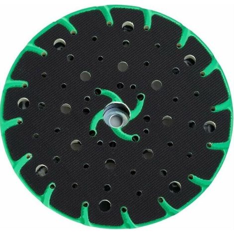 SABIR Planche à poncer 150 mm avec aspiration des poussières - filetage de raccordement M8 - planche à poncer Festool de rechange, compatible avec les ponceuses excentriques 150 mm (1/4)