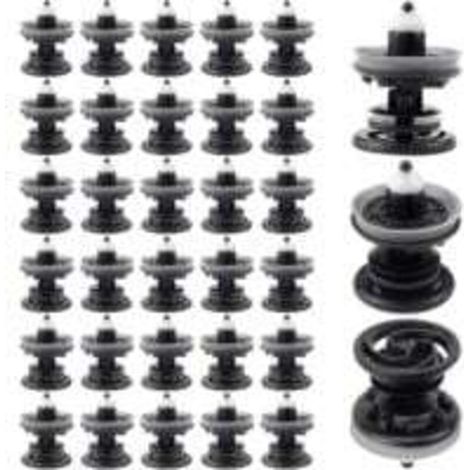 Clip di fissaggio in plastica per auto – 30 pezzi 7L6868243 per finiture interne di VW, Audi, Skoda, Seat