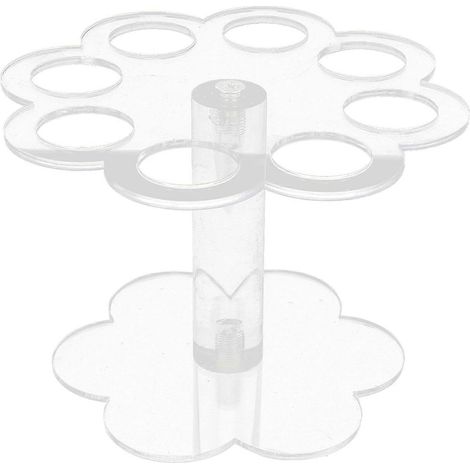 Support détachable à 8 trous pour cornets de glace en acrylique transparent (1/4)