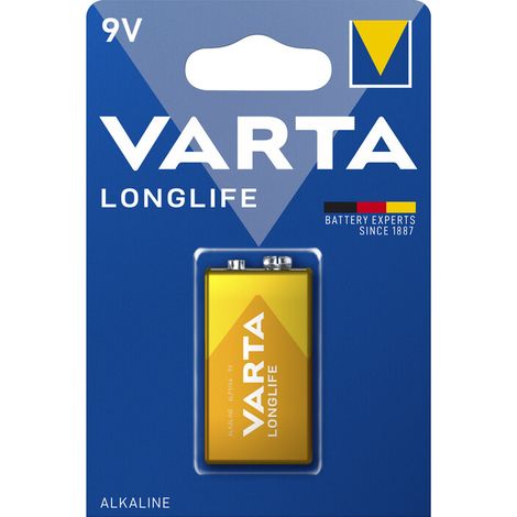 VARTA BATT LONGLIFE ALCALINA TRANSISTOR 9V BL 1 PZ- VARTA- 10,0 blister