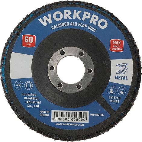 Disco láminas plano óxido de aluminio T27, ø100 x 16 mm, grano 80