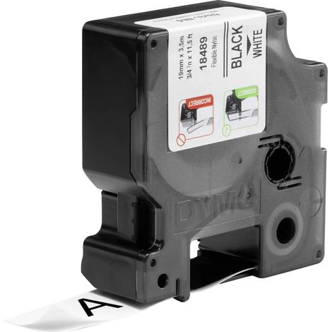 DYMO IND RHINO 18489 Colore Nastro: Bianco Colore carattere:Nero 19 mm 3.5 m (1/3)