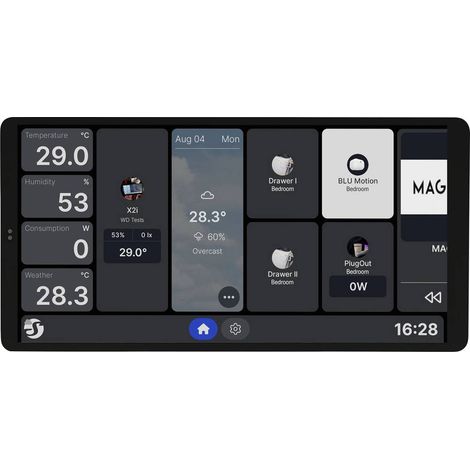 Display da parete Shelly wall display x2i touchscreen 6.9 pollici