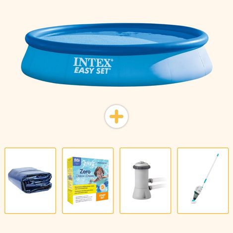 Intex Piscine Easy Set Ronde - 396x84 cm - 5-pièces SCB12 (1/5)