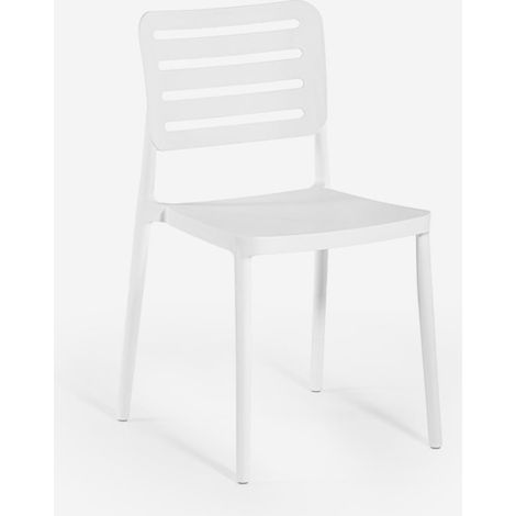 Gartenstühle aus Polypropylen für Bar/Restaurant Billow - Weiß