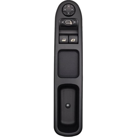 6554.QC-R Bouton de commande de lève-vitre électrique pour conduite à droite, compatible avec les modèles Peugeot 207 à conduite à droite, commande la montée et la descente de la vitre électrique, fac