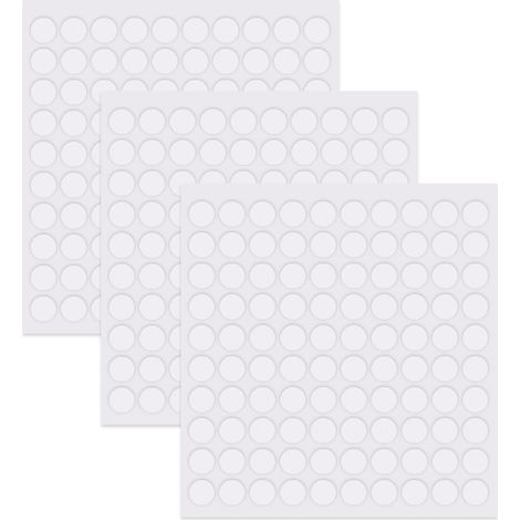 300 pièces d'autocollants adhésifs double face transparents de 10 mm de diamètre, ruban adhésif amovible sans trace, adapté au bricolage et à la maison