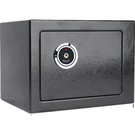 Caja fuerte de seguridad mural con apertura mediante llave, color negro. (1/2)