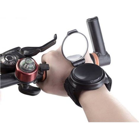 Rétroviseur Vélo - Réflecteur Vélo - Rotation 360° - Bras Ajustable avec Dragonne - Pour Vélos Urbains et de Route - 1 Pièce (1/4)
