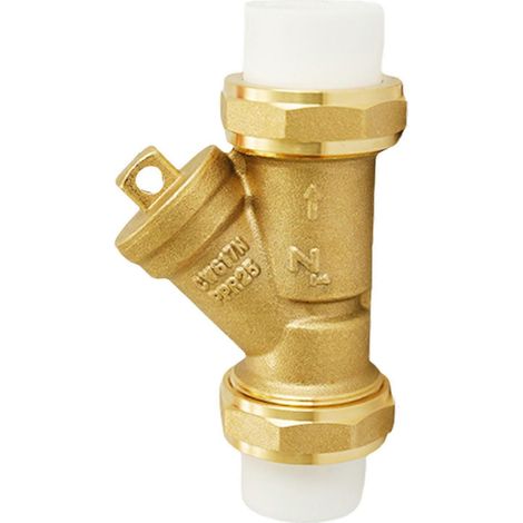 Raccord de filtre en laiton à filetage femelle, vanne de filtration, connecteur en Y, filtre de pompe, raccords de tuyauterie d'eau, clapets anti-retour 25 mm x 25 mm (1/5)