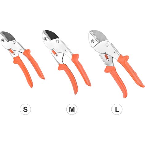 [Forbici da potatura] - Lama in acciaio SK5 con impugnatura ergonomica e blocco di sicurezza per rose, siepi e potatura delicata (3 misure: S/M/L) (1/4)