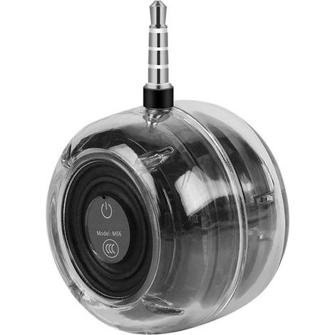 Mini enceinte intelligente micro USB avec prise jack 3,5 mm, son stéréo HiFi et basses profondes, respectueuse de l'environnement.