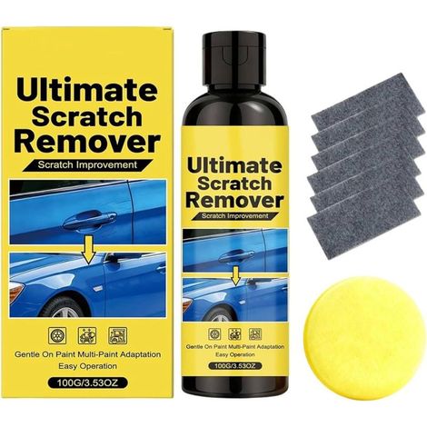 Pâte Polissage Voiture Anti-Rayures Profondes, Kit Réparation Peinture Universel Toutes Couleurs, Effaceur Rapide 100g (1/5)