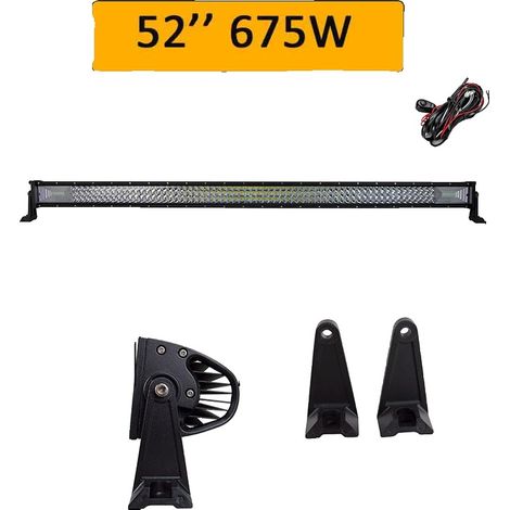 LED-Lichtleiste, 270 W/405 W/540 W/675 W Optionen, IP67 wasserdicht (1/2)