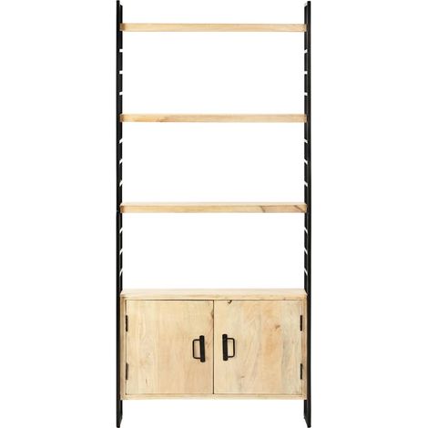 Maison Exclusive - Libreria a 4 Livelli 80x30x180 cm in Legno Massello di Mango (1/5)