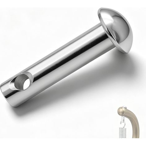 Boulon de fixation pour fauteuil suspendu et hamac - Boulon de montage en métal 80 mm pour balançoire, panier suspendu et structures suspendues, mandrin Ø16 mm avec trou, pièce de rechange pour jardin (1/5)