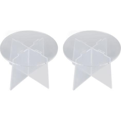 Porte-pot acrylique transparent support plante design moderne étagère intérieur bureau (1/5)