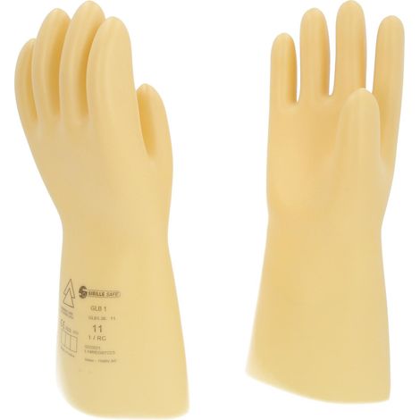 Gant de protection pour électricien à isolation protectrice, taille 11, classe 1, blanc (1/4)