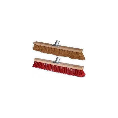 Roter Pistenbesen aus PVC (ø Befestigung 28 mm) ohne Stiel - Outifrance