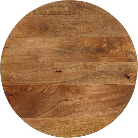 Dessus de table Dessus de bureau Plateau de table Ø 40x2,5 cm rond bois de manguier massif (1/5)