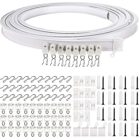 1-5 Meter lange, biegsame Deckenschiene für Gardinen, flexible Deckenschiene für Gardinen (1/5)