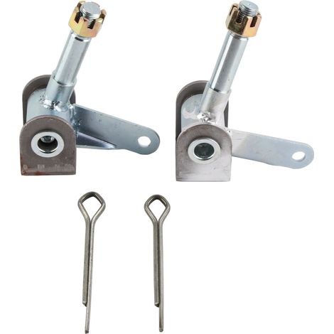 1 Paire de Fusées de Direction Avant M16 Acier Allié pour Kart 110cc-250cc, Support de Broche & Biellette, Jeu Droite et Gauche (1/5)