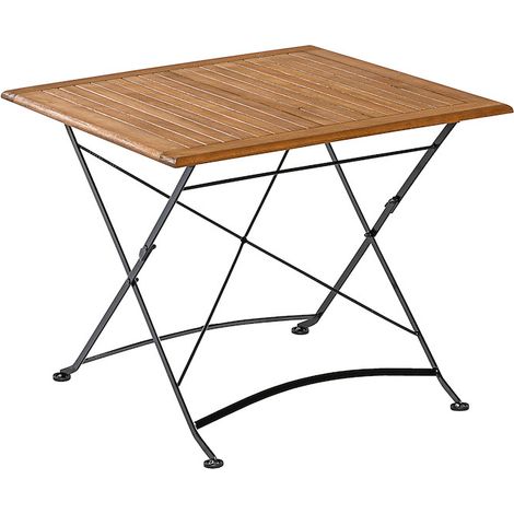 Schlossgarten Klapptisch 90x90cmFlachstEukalyptusb