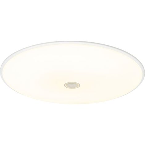 Litecraft Globa White Flush Outdoor LED Wall or Ceiling Light with PIR Sensor (1/5)