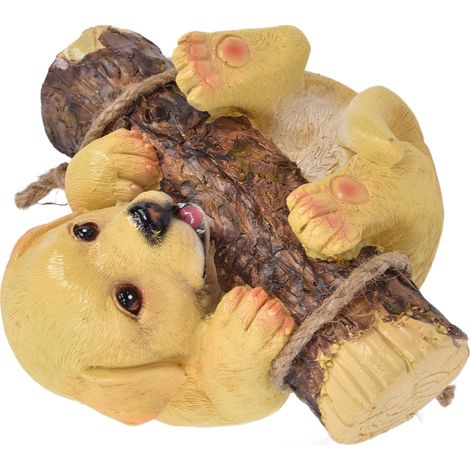 Statuette de Chien Puppy en Résine Balance pour Jardin Extérieur Décor (1/5)