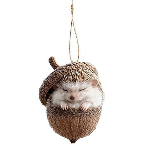 Pin cône animal breloque, suspension en acrylique décoration avec festif Bright couleur style,I (1/5)