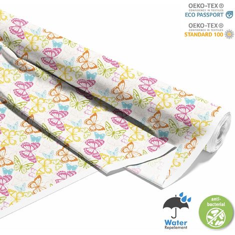 TESSUTI DECORATIVI PER ESTERNI OXFORD - Motivo farfalle colorate I DX098 (1/5)