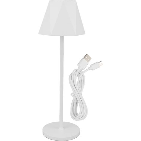 Lámpara de mesa LED inalámbrica recargable 5200mAh, regulador táctil, IP54 resistente al agua – Ideal para terraza y salón (1/5)
