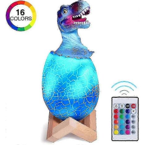 Veilleuse œuf de dinosaure pour enfants, veilleuse tactile dinosaure pour chevet. (1/5)