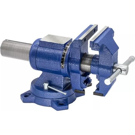 DEDRA - 100-mm-Drehschraubstock: Präzision und Haltbarkeit
