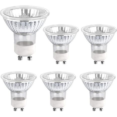 Ampoule Halogene GU10 35W 230V, 380lm Blanc Chaud 2700K, Dimmable Ampoule Spot Halogene, pour Lumire d\'armoire, Lumires d\'exposition, pack de 6 (1/4)