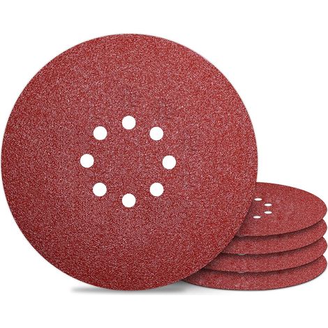 Disco de lijado, almohadilla de lijado, 225 mm, discos de lijado, 8 agujeros, grano 2000 para lijadora de pared, papel de lija, 50 piezas - RAPANDA
