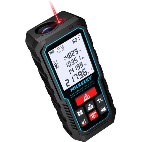 Telemetre Laser 70M, MiLESEEY Metre Laser avec Niveau Électronique Amélioré, Précision +/- 2 mm, Mesure de Distance Longueur/Hauteur/Surface, 2''LCD Rétroéclairage, Fonction Muet, Batterie Incluse (1/5)