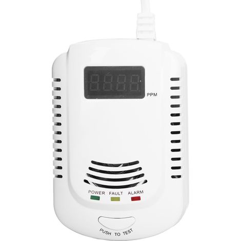 Détecteur de fuites de gaz portable pour gaz combustibles (méthane, pétrole) 3000 ppm, prise UE AC90-240 V (1/5)