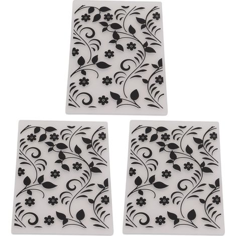 3 Gabarits de Gaufrage en Plastique pour Machine à Embosser - Idéal DIY, Scrapbooking et Créations Manuelles (1/5)